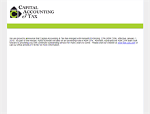 Tablet Screenshot of capitalaccountingandtax.com